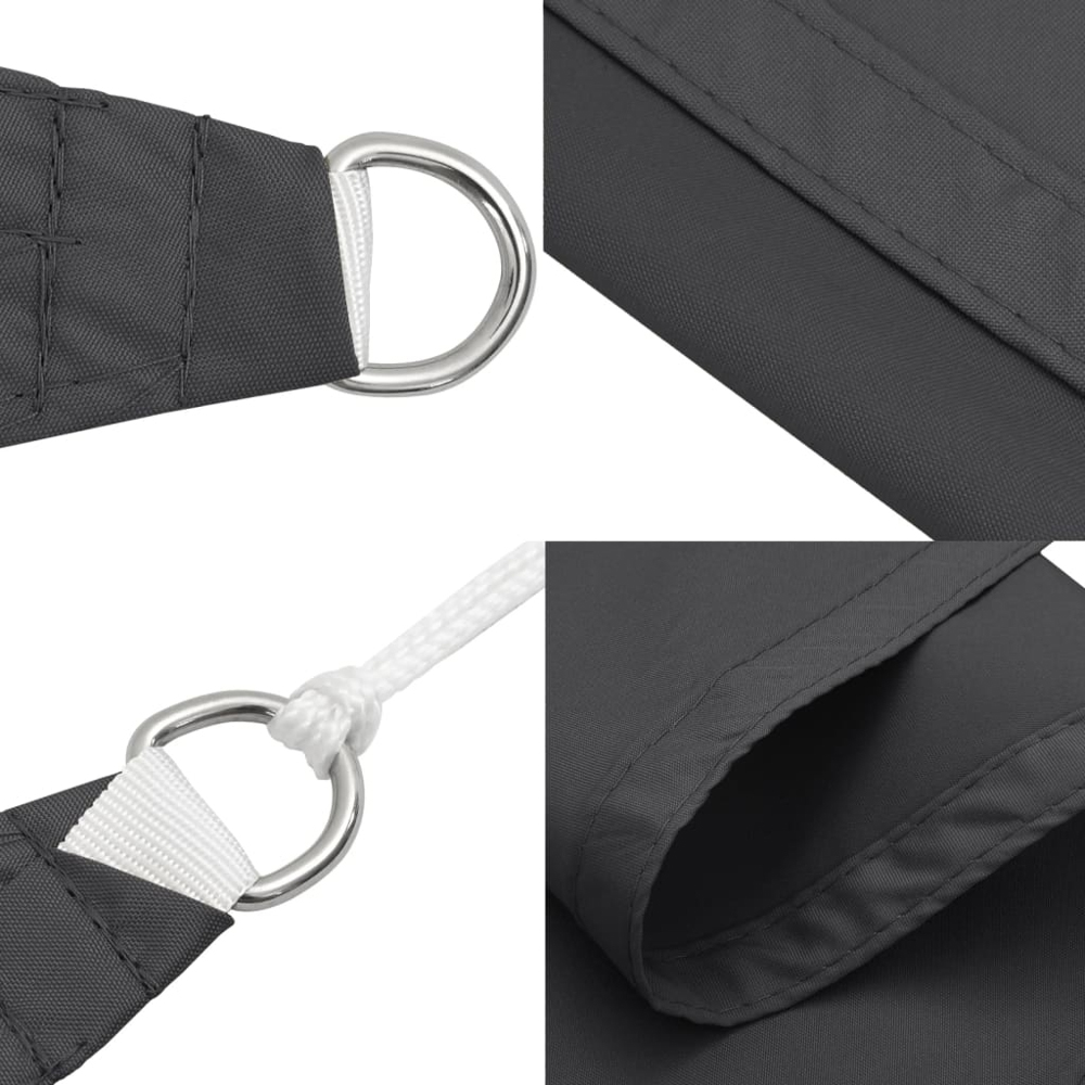 vidaXL Anthracite Triangular Sun Shade Sail 2 x 2 x 2m Image 6