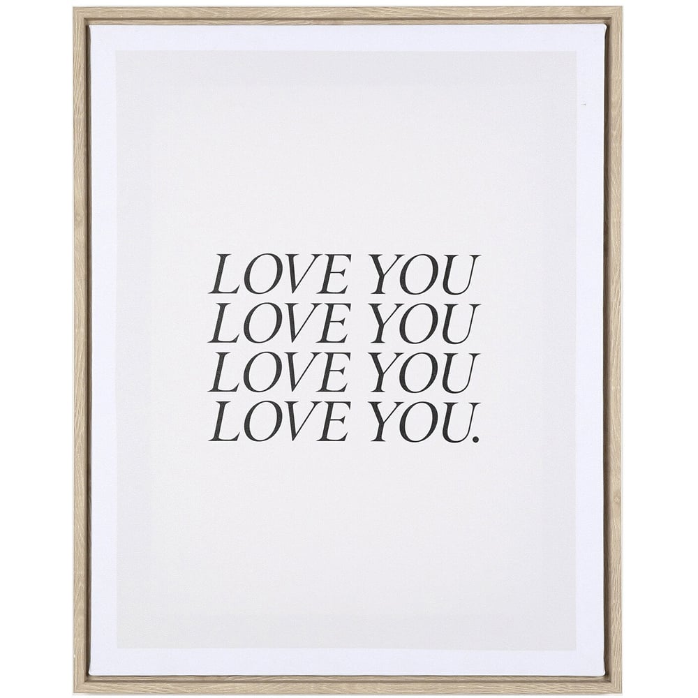 Single Neutral Simple Affirmation Canvas 50 x 40cm in Assorted styles Image 3