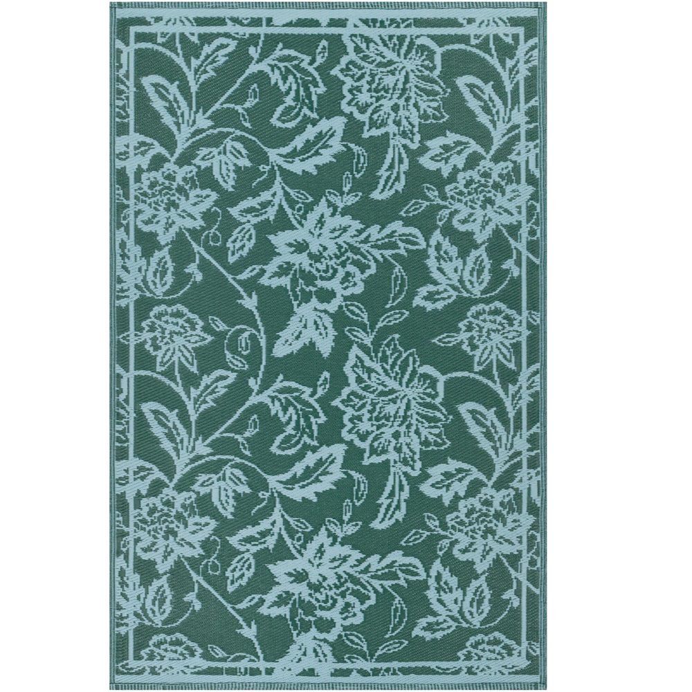furn. Anemone Blue Woven Jacquard Outdoor Rug 120 x 180cm Image 2