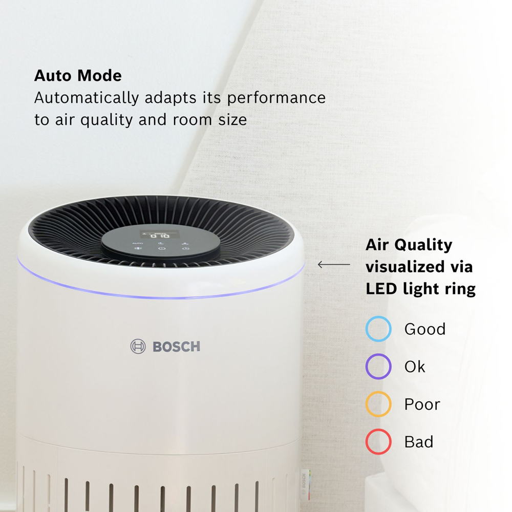 Bosch Air 4000 3-in-1 White Compact Air Purifier Image 3