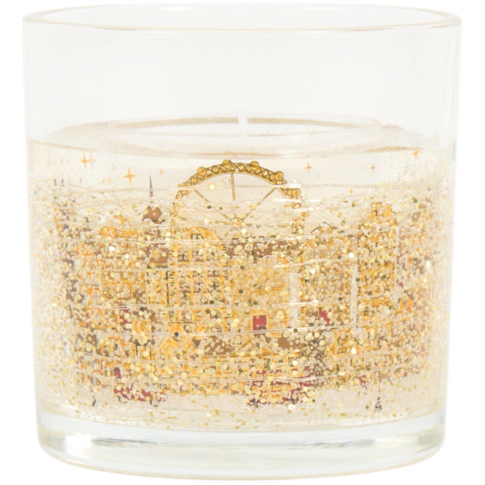 City Light Up LED Candle Gold Image 1