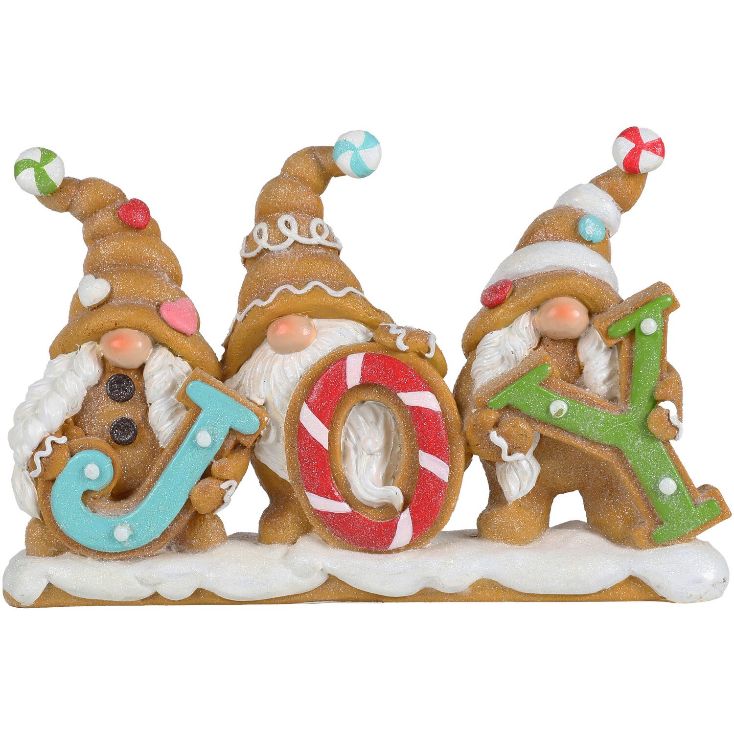 Gingerbread Gnomes JOY Decoration Image 1