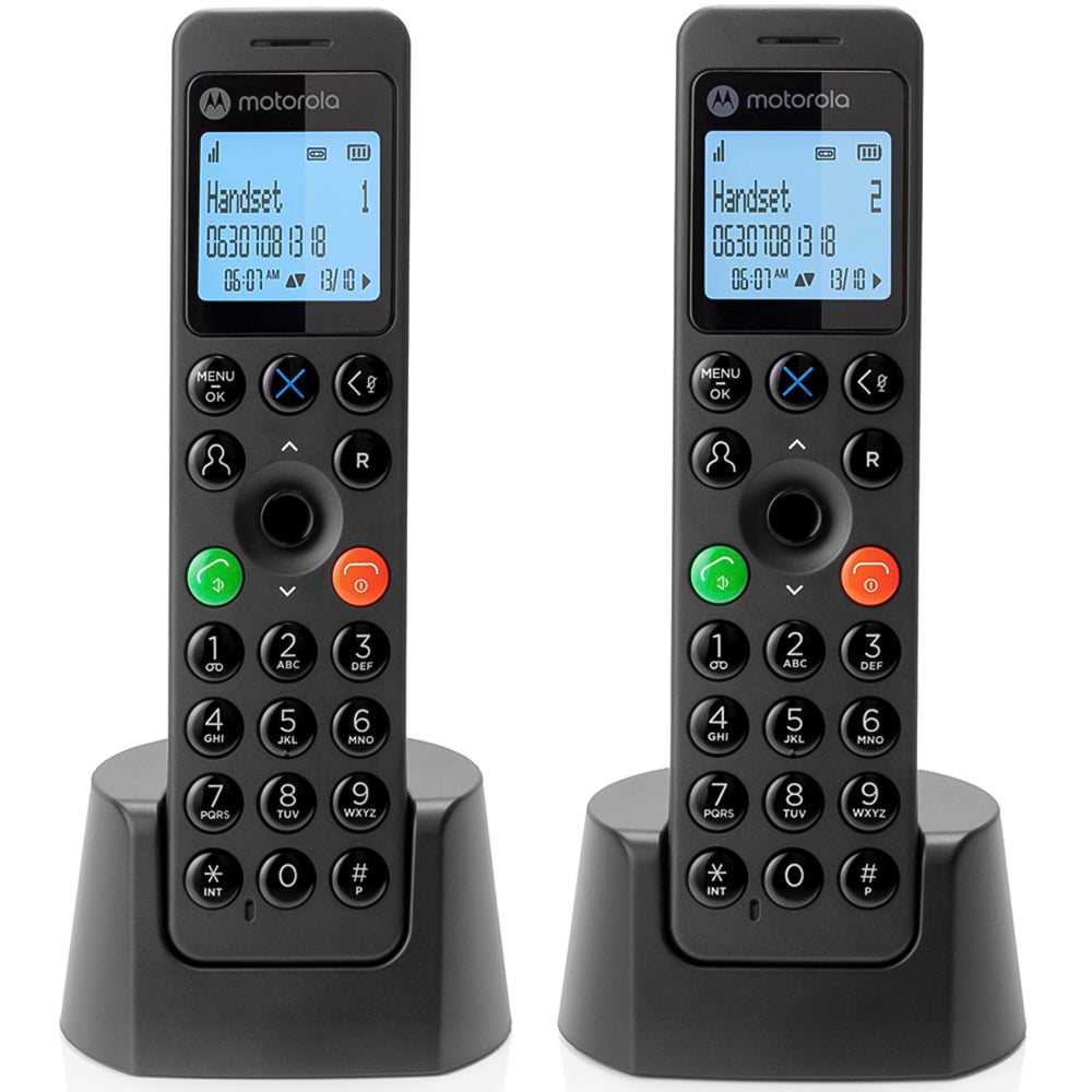Motorola DOT212 DECT Cordless Phone with Answer Machine Twin Pack Image 2