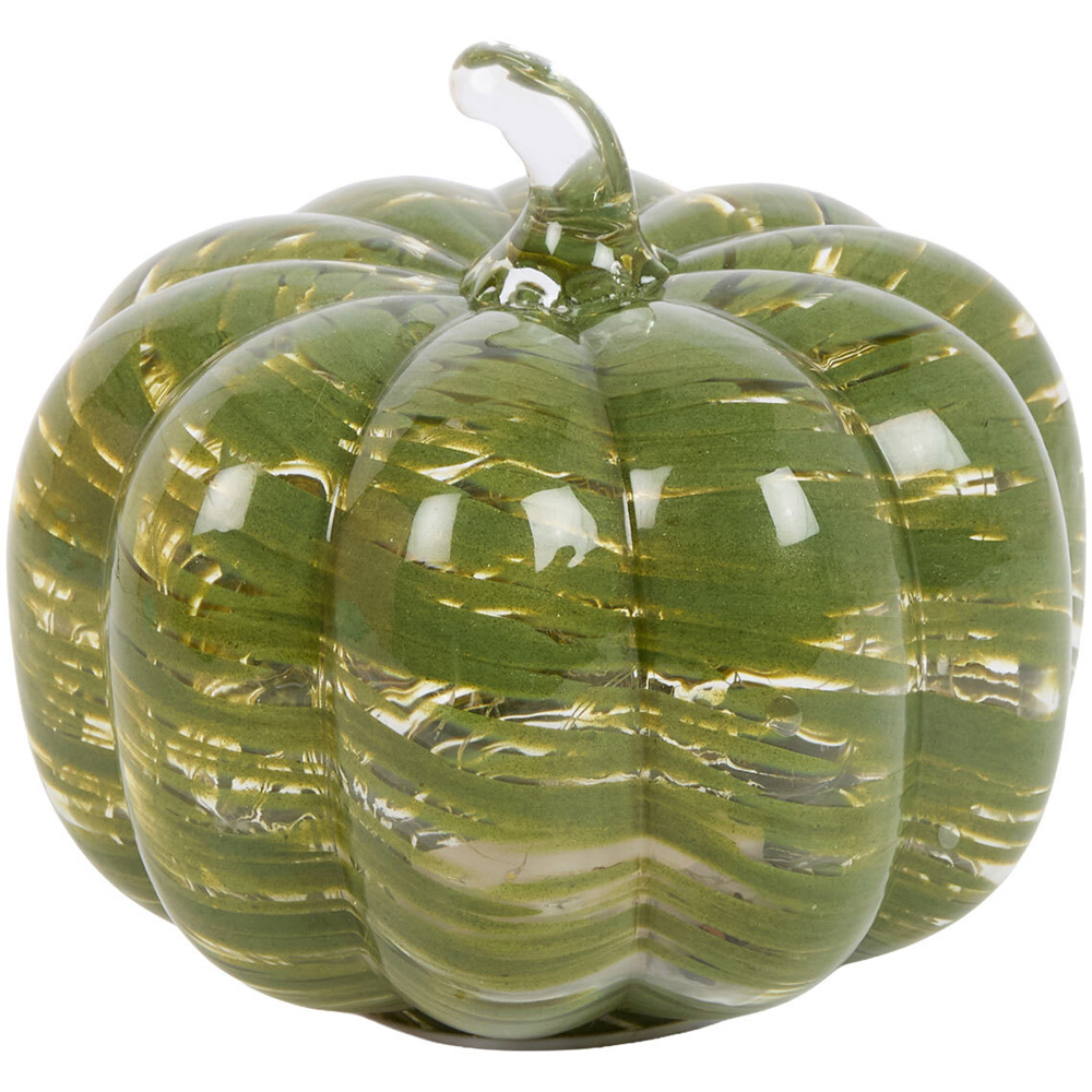 LED Glass Pumpkin Green Image 4