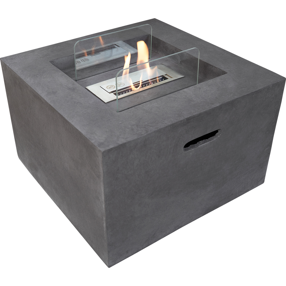 Field & Flame Cassia Dark Concrete Grey Bio-Ethanol Fire Pit 10200 BTU Image 3