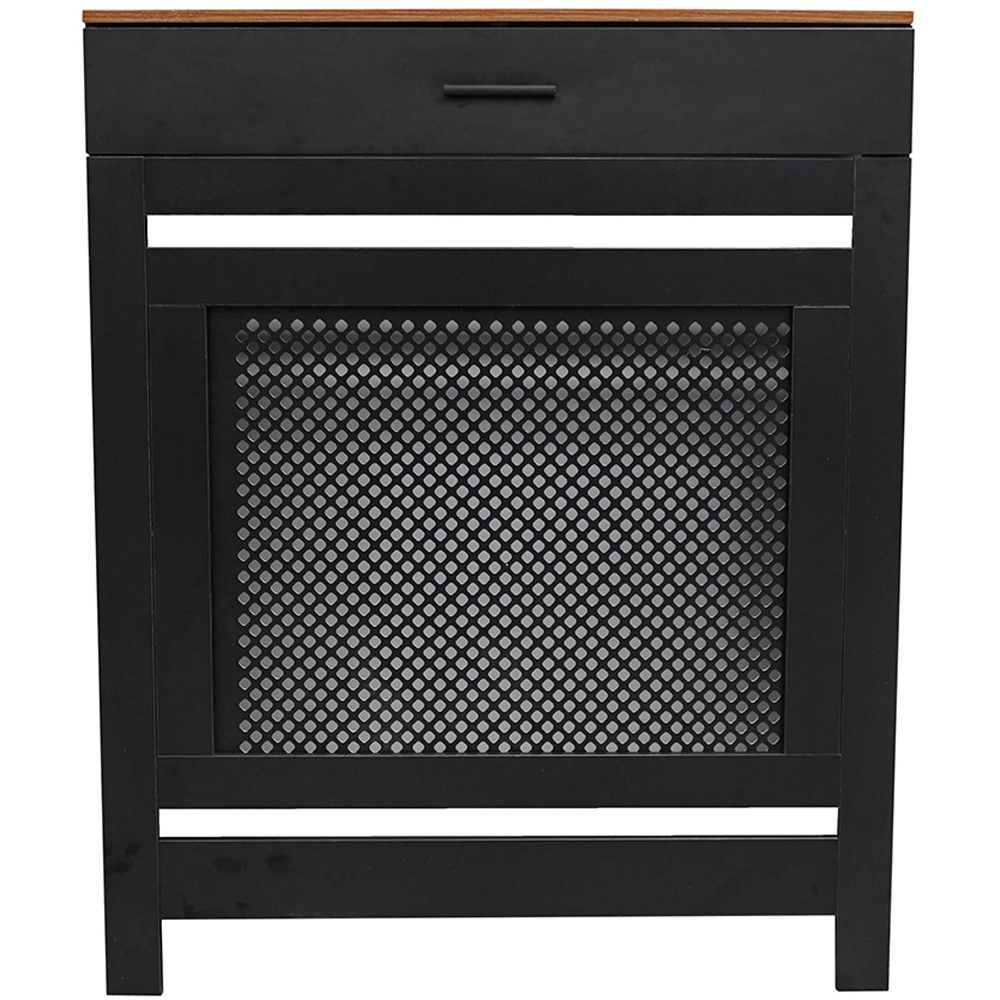 Portland Single Drawer Black Radiator Cover Small Image 1