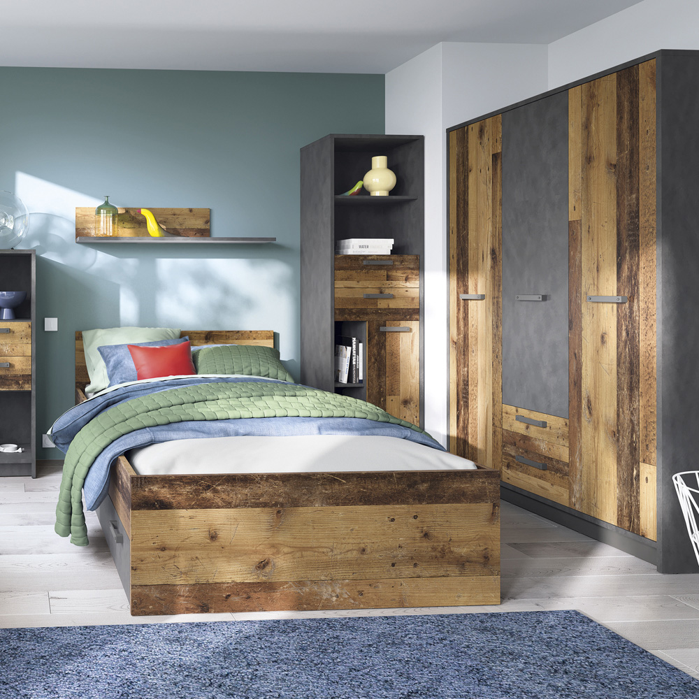 Florence Brooklyn Small Double Walnut Bed Frame Image 5