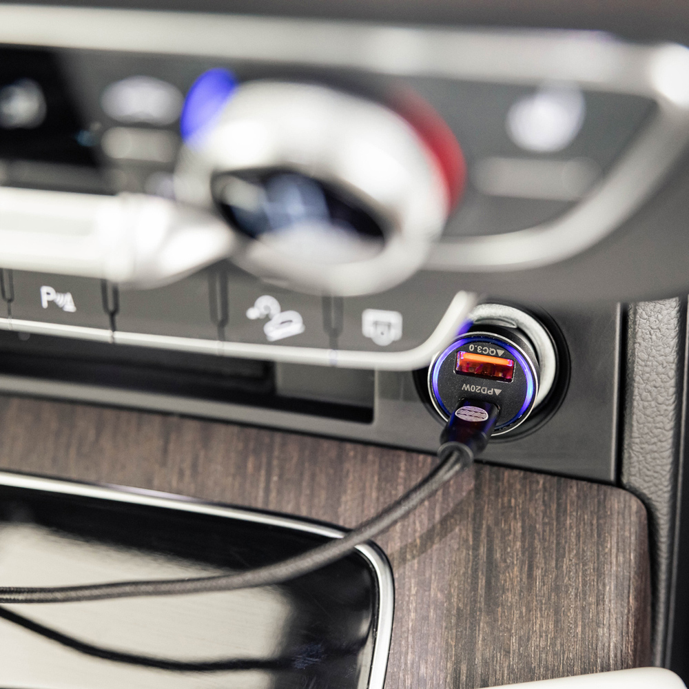 Our Pure Planet Dual USB-A + USB-C Car Charger 36W Image 2