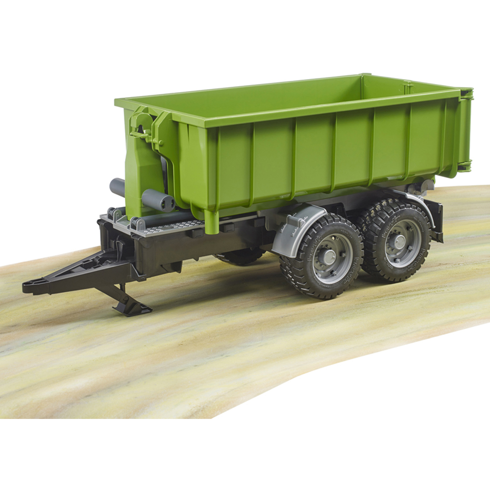 Bruder Kids Farm Tractor Roll-Off Container Trailer Playset Model Image 9
