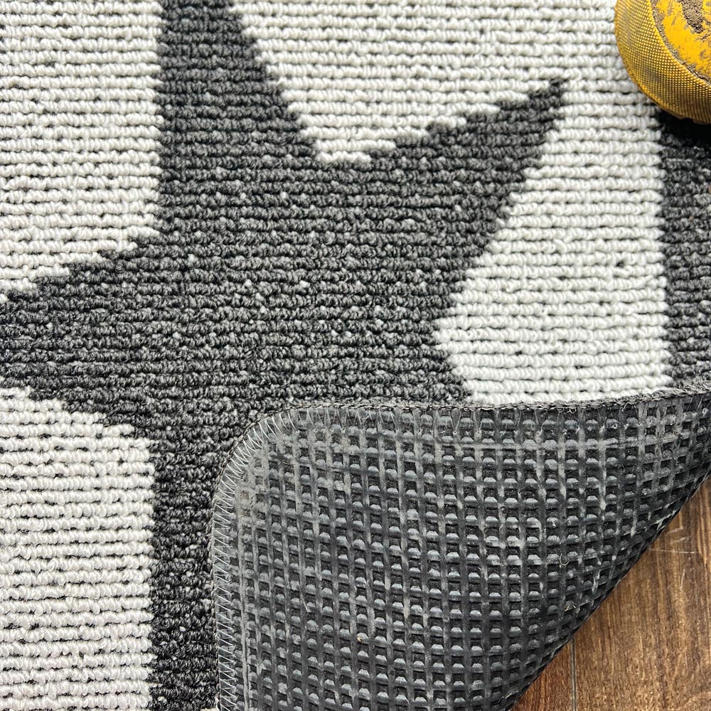 My Mat Charcoal Star Stain Resistant Runner 67 x 200cm Image 2