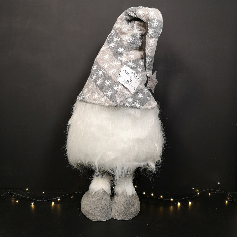 Samuel Alexander Grey Standing Haired Gonk Christmas Decoration 120cm Image 5