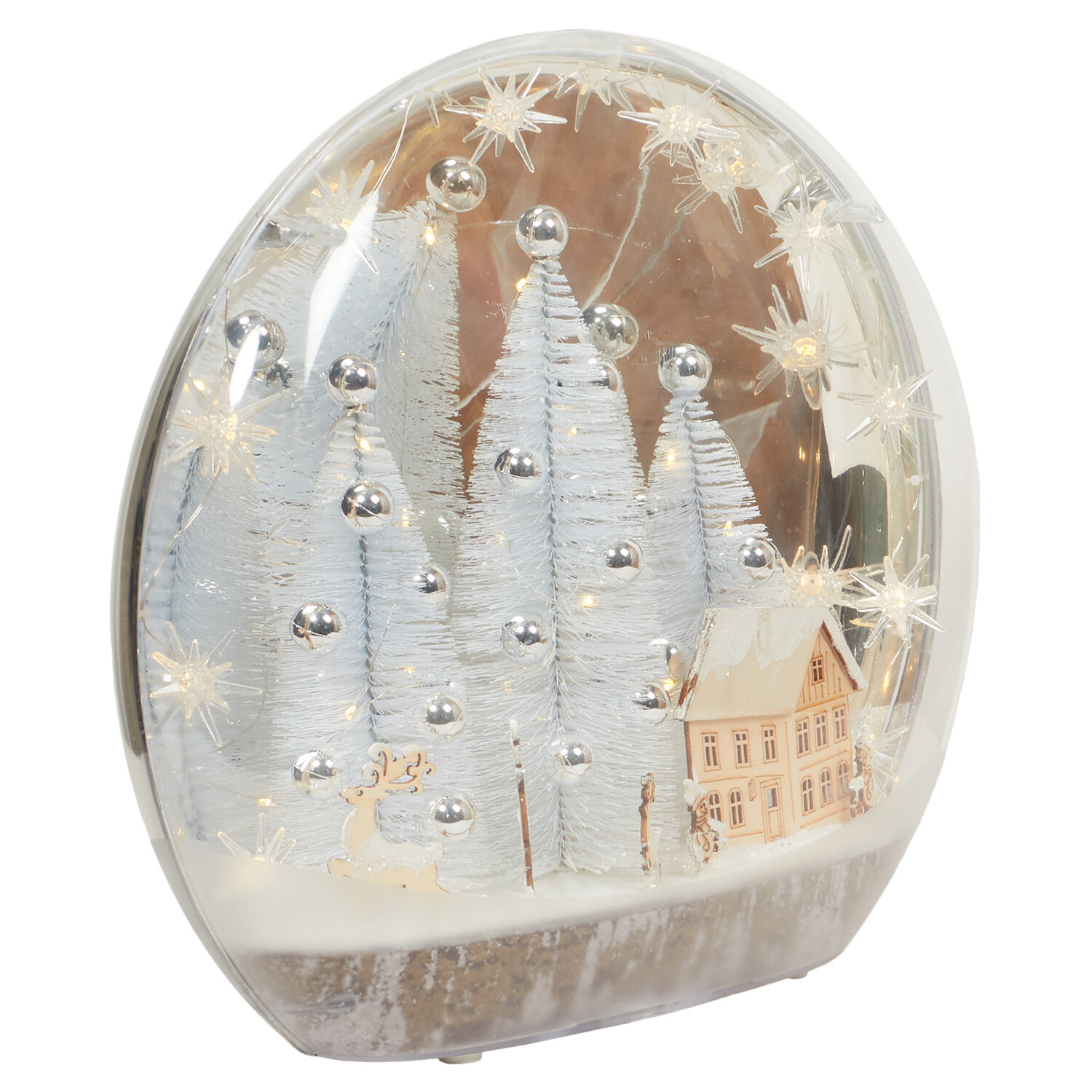 LED Winter Village Scene - White Image 4