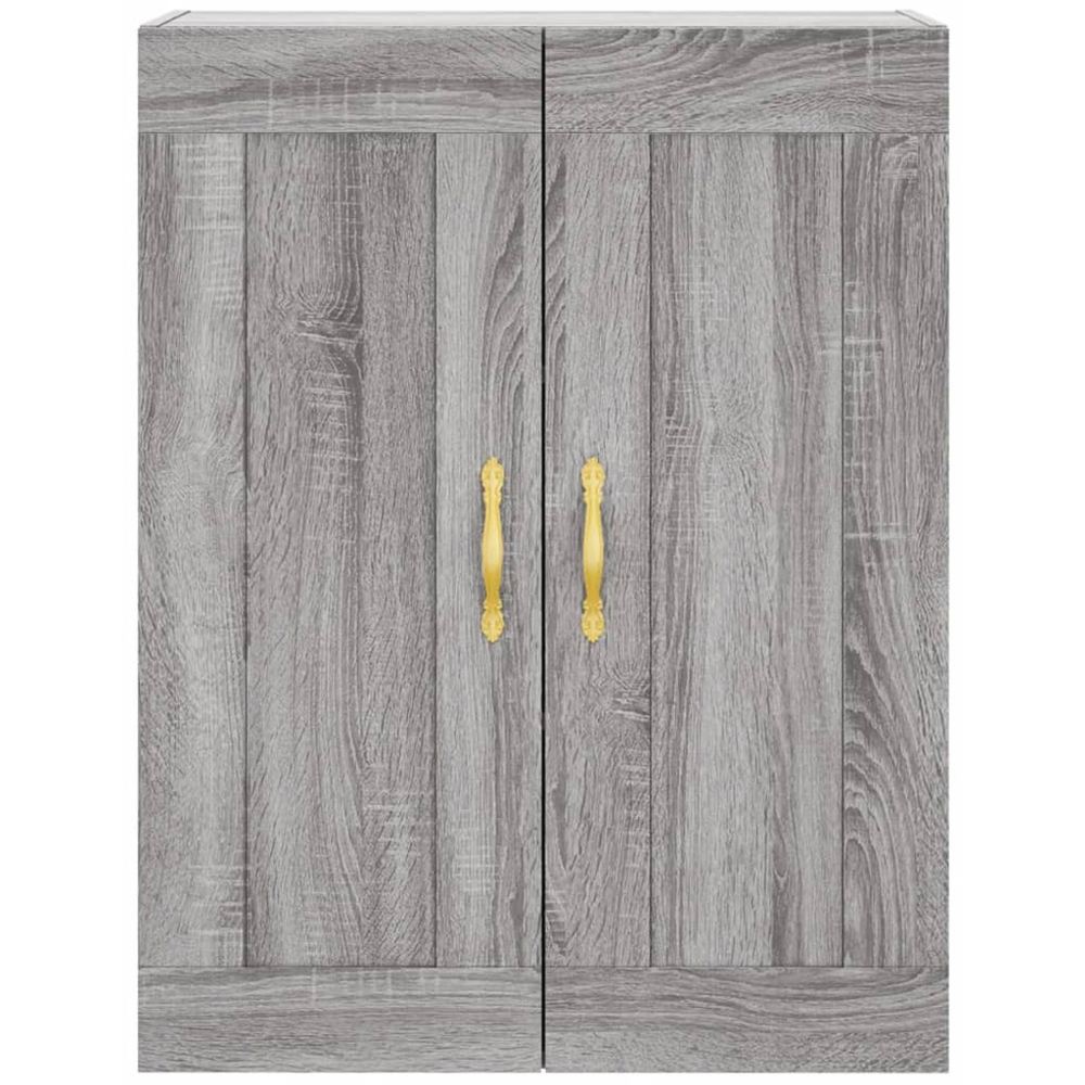 vidaXL 2 Door Grey Sonoma Wall Mounted Storage Cabinet 2 Pack Image 6