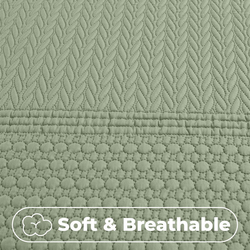 Velosso Single Sage Paloma Duvet Set Image 4