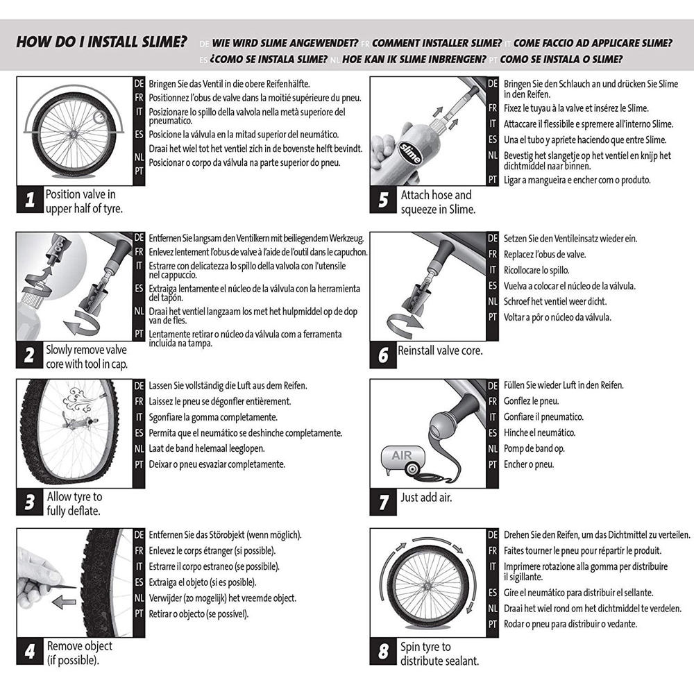 Slime Puncture Repair Tube Sealant 473ml Image 7