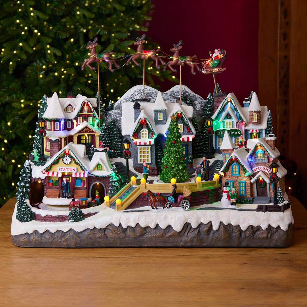 Santa Sleigh Christmas Town Model Image 2