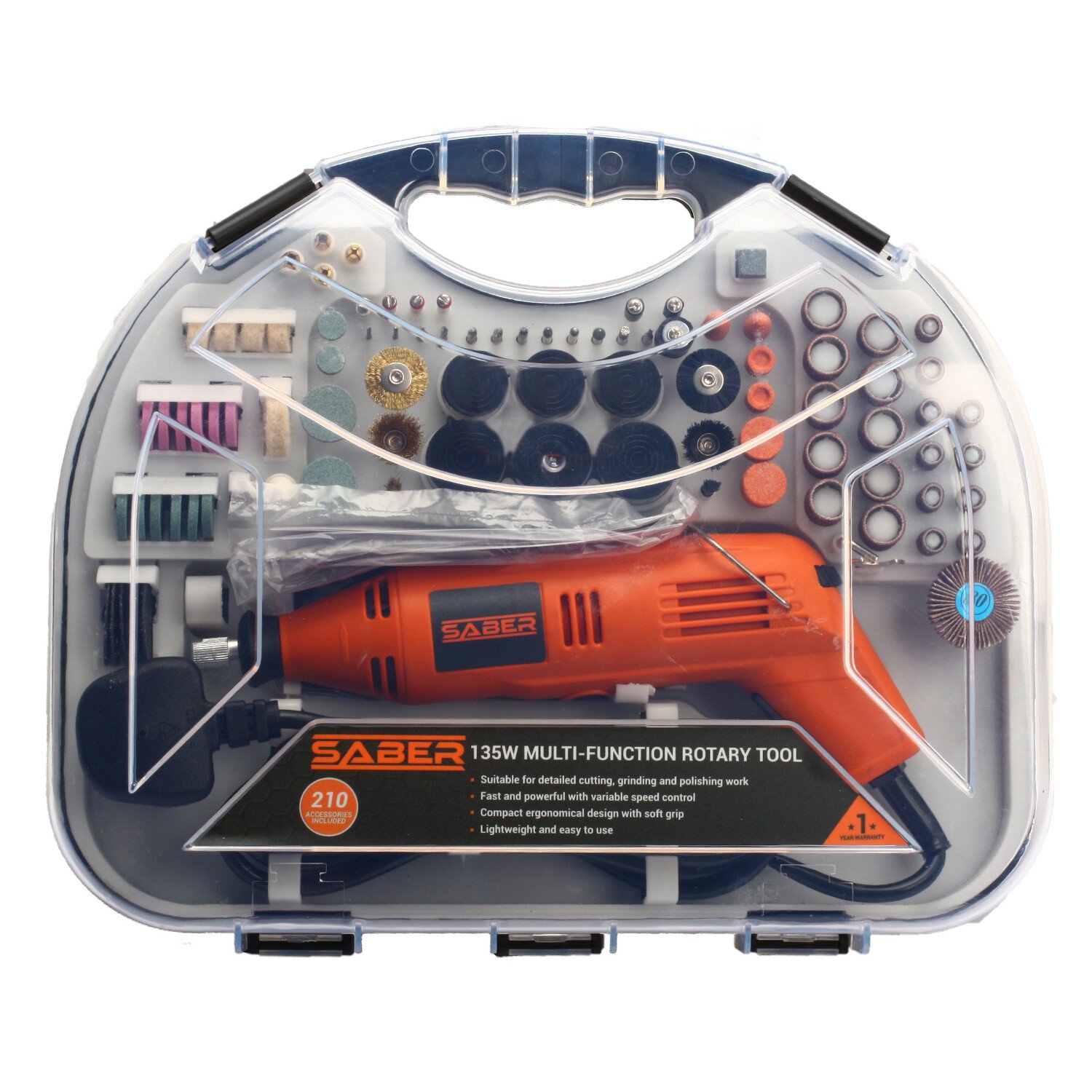 Saber Multi Functional Rotary Tool Kit 135W Image 1