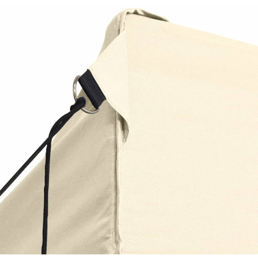 vidaXL 3 x 4.5m Cream Foldable Tent with 3 Walls Image 3