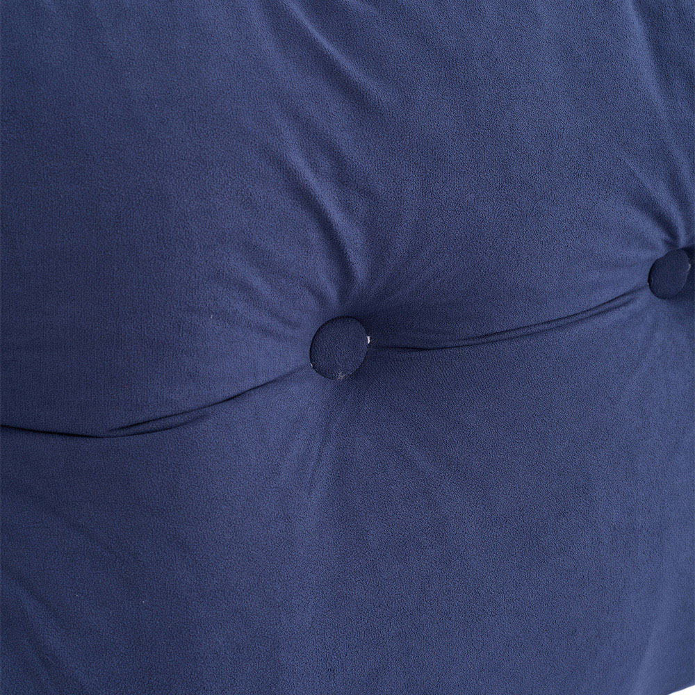 Living and Home Dark Blue Chenille Wedge Headboard Pillow with Side Pocket 180 x 50cm Image 5