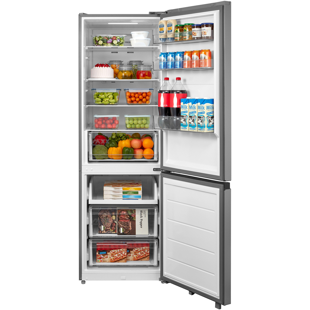 Midea MDRB548MIC46 Inox Total No Frost 401L Combi Fridge Freezer Image 3