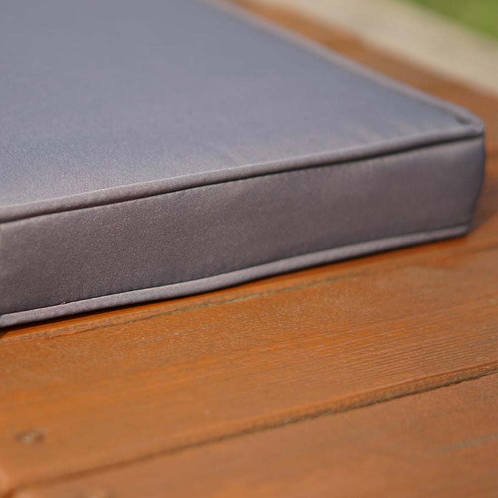 Gr8 Garden 2-Seater Grey Waterproof Fabric Bench Cushion Image 3