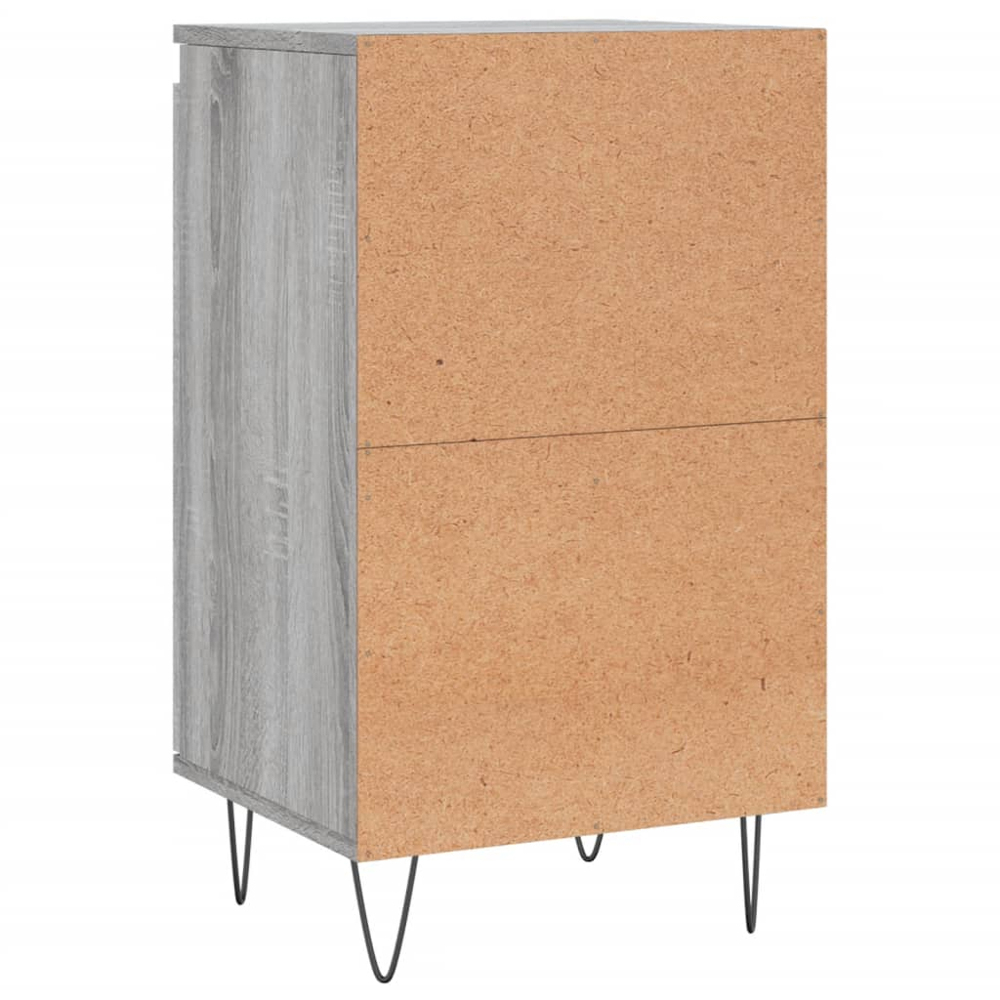 vidaXL Single Door Grey Sonoma Sideboard Set of 2 Image 7