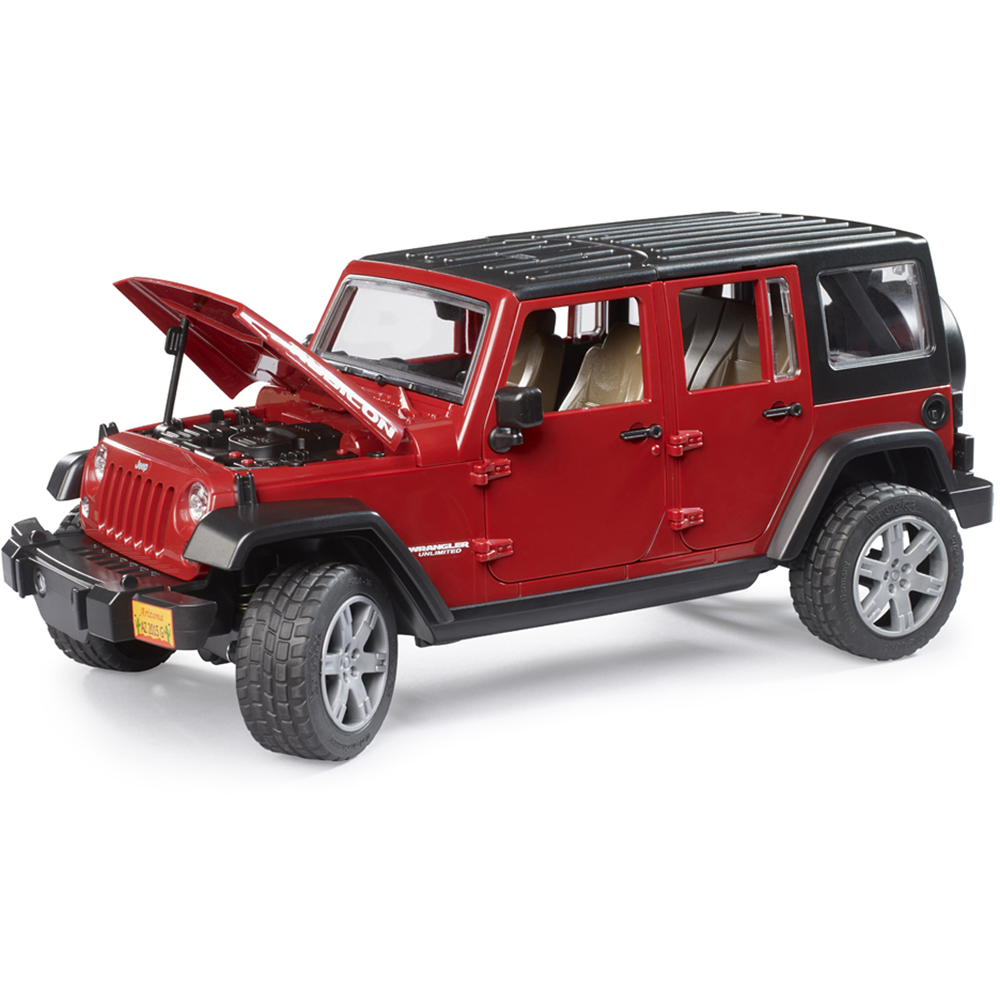 Bruder Kids Jeep Wrangler Unlimited Rubicon with Opening Features Playset Model Image 4