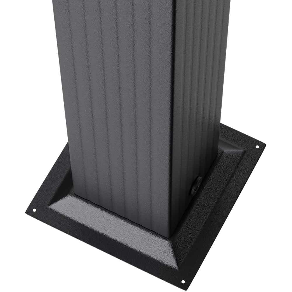 Living and Home Black Patio Deck Pergola with Canopy 4 x 3m Image 3