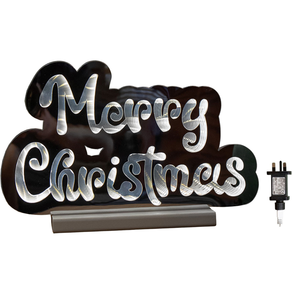 Samuel Alexander Light Up Merry Christmas Infinity Decoration 32cm Image 2