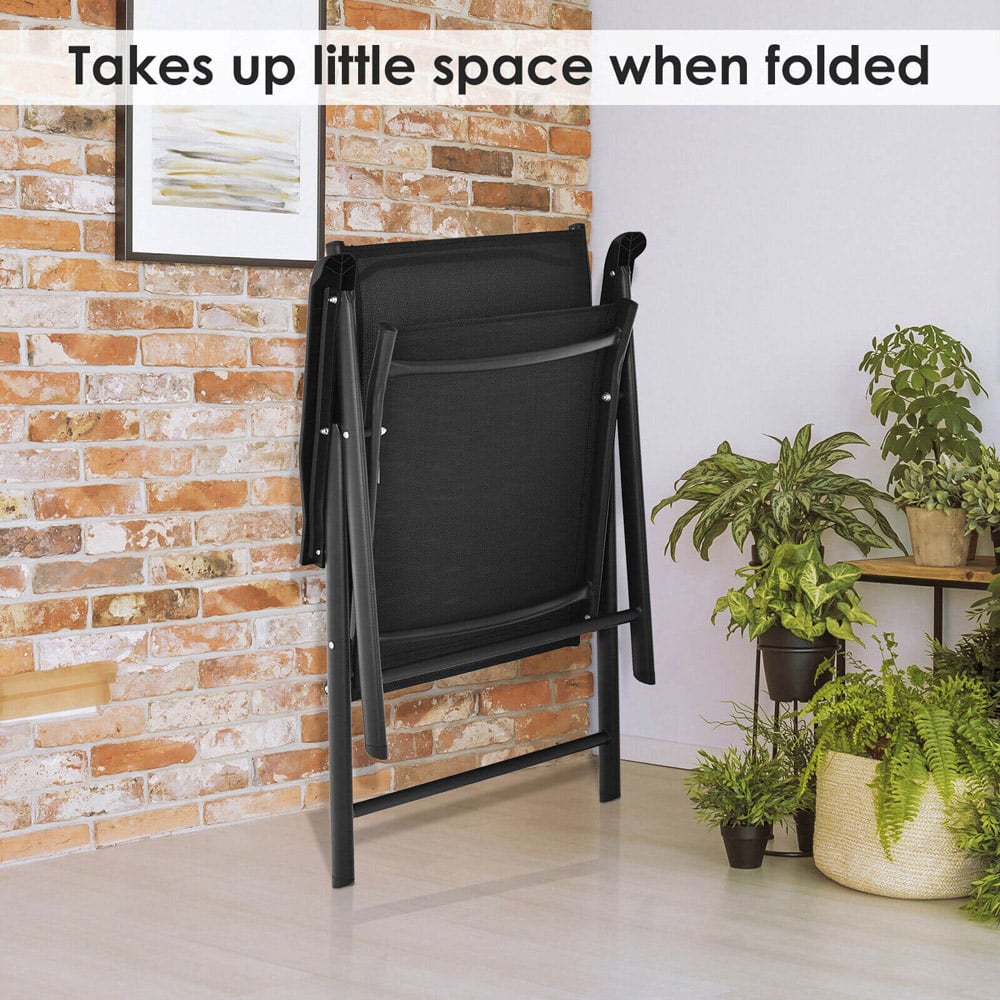 Costway Set of 2 Black Dining Chair Image 8