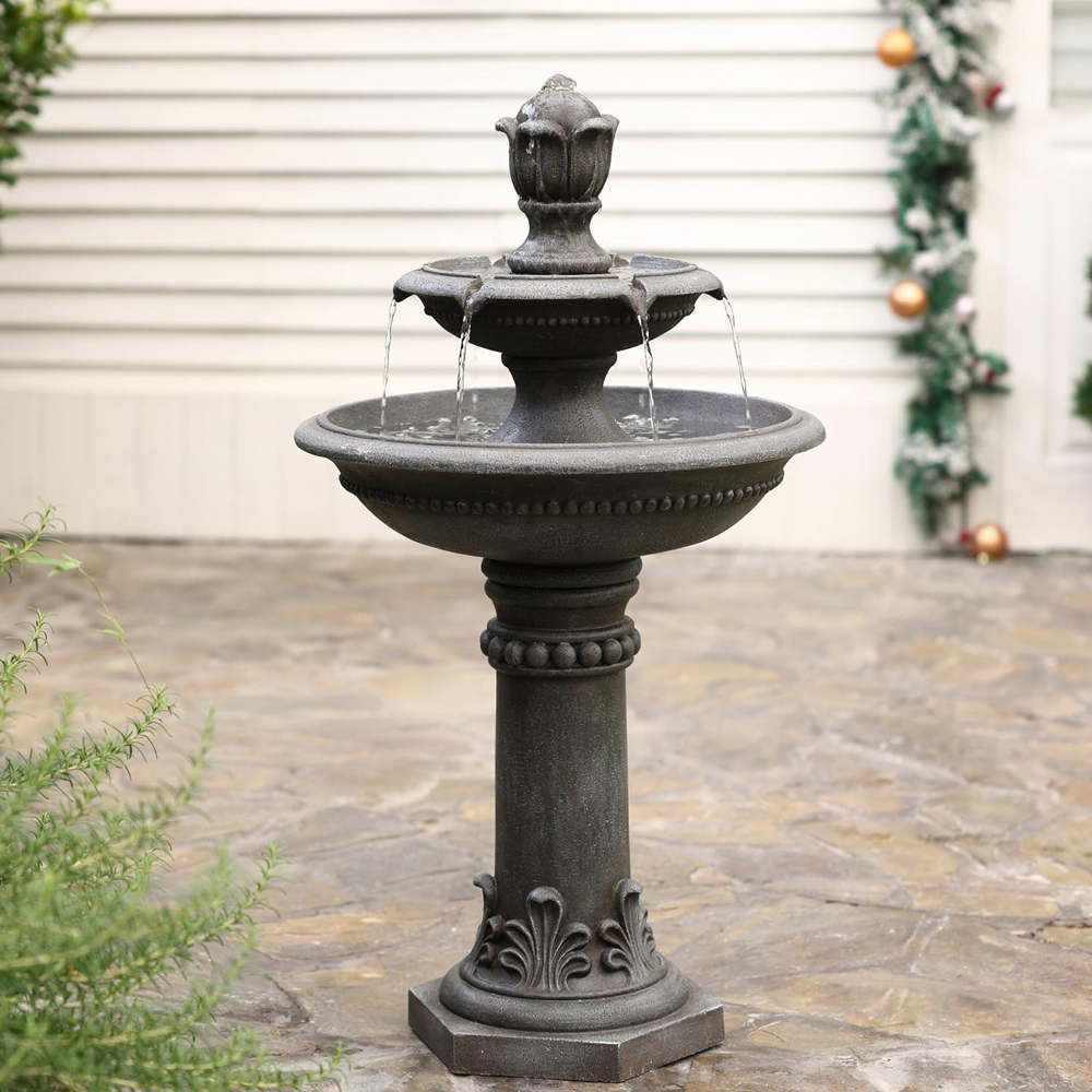 Garden Gear 2 Tier LED Water Fountain Image 2