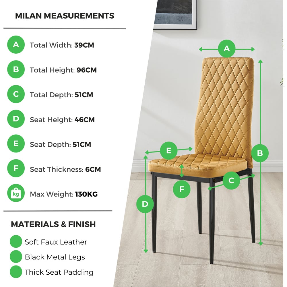 Furniturebox Valera Set of 4 Navy Blue and Black Velvet Dining Chair Image 8