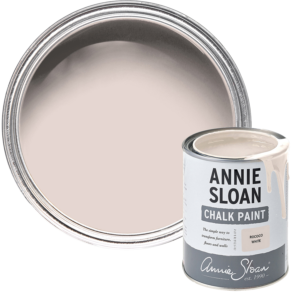 Annie Sloan Rococo White Matt Chalk Paint 1L Image 1
