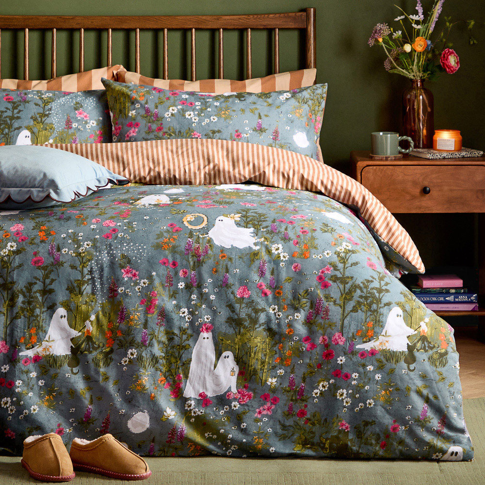 Furn King Size Botanical Forest Halloween Reversible Duvet Set Image 4