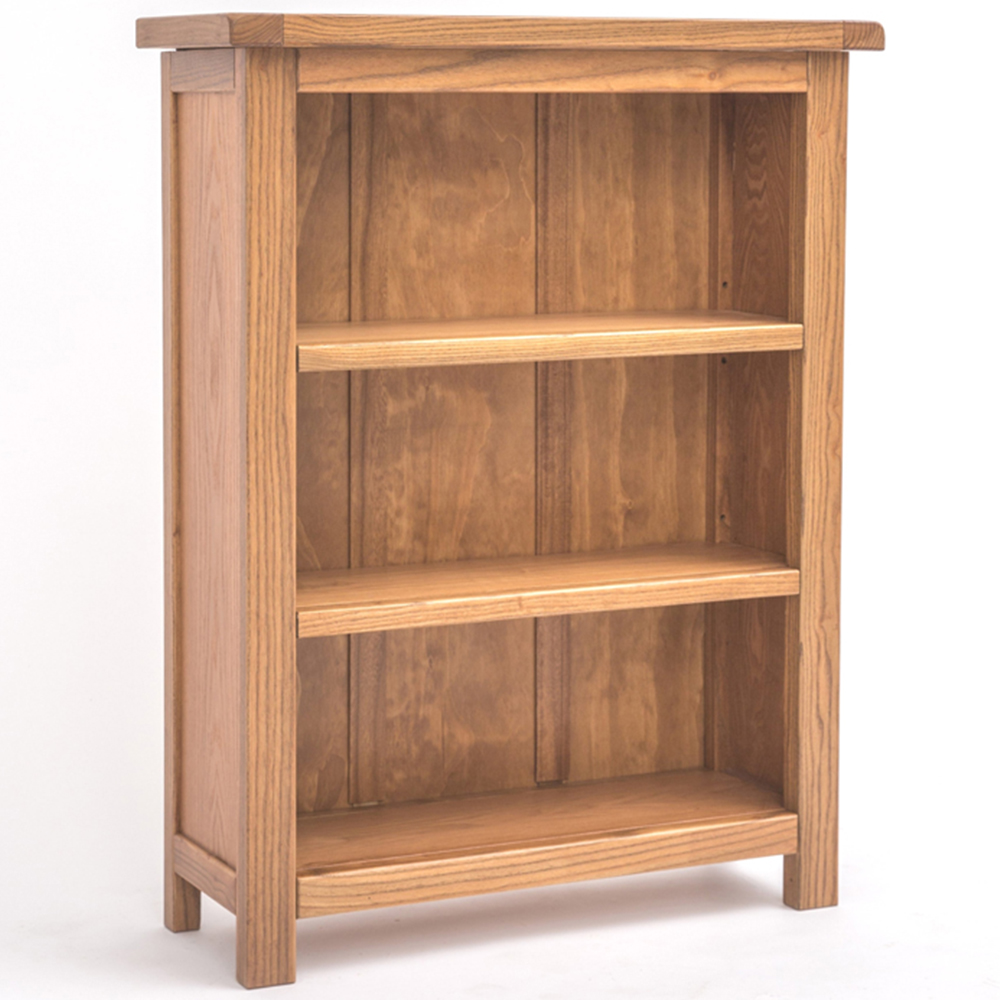 Trivento 3 Shelf Light Wood Lacquered Bookcase Image 3