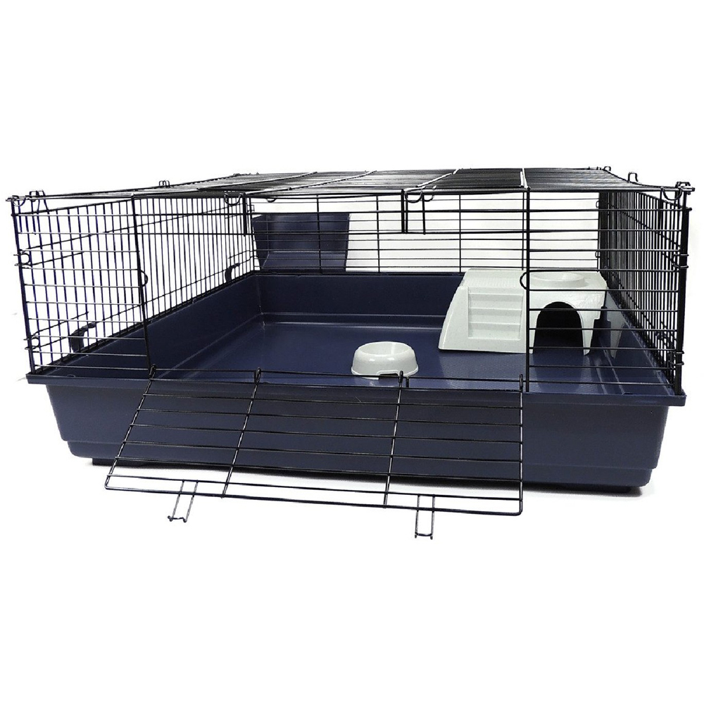 Little Friends Black Metal Small Animal Cage Image 1