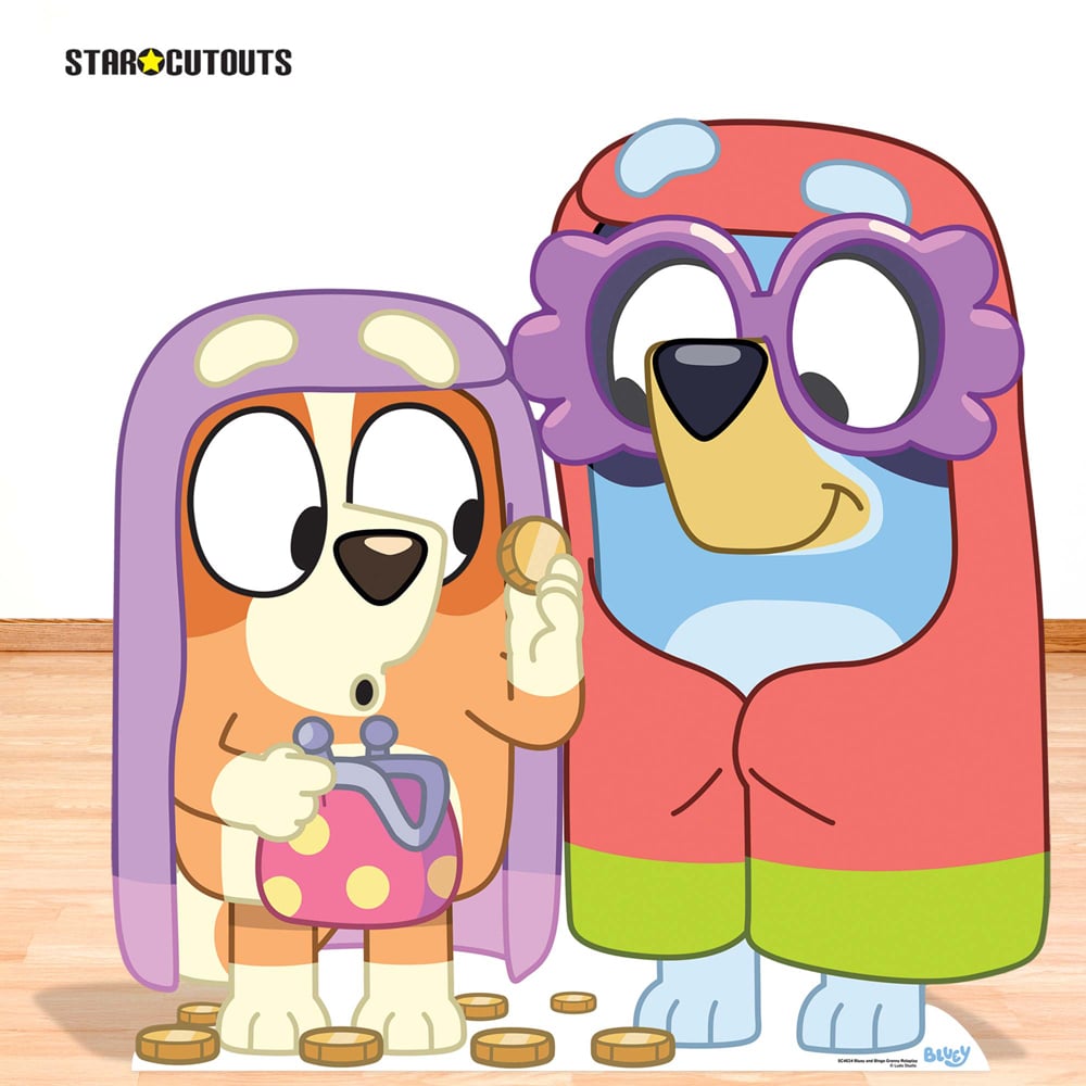 Star Cutouts Bluey and Bingo Granny Roleplay Cardboard Cutout 3ft Image 2