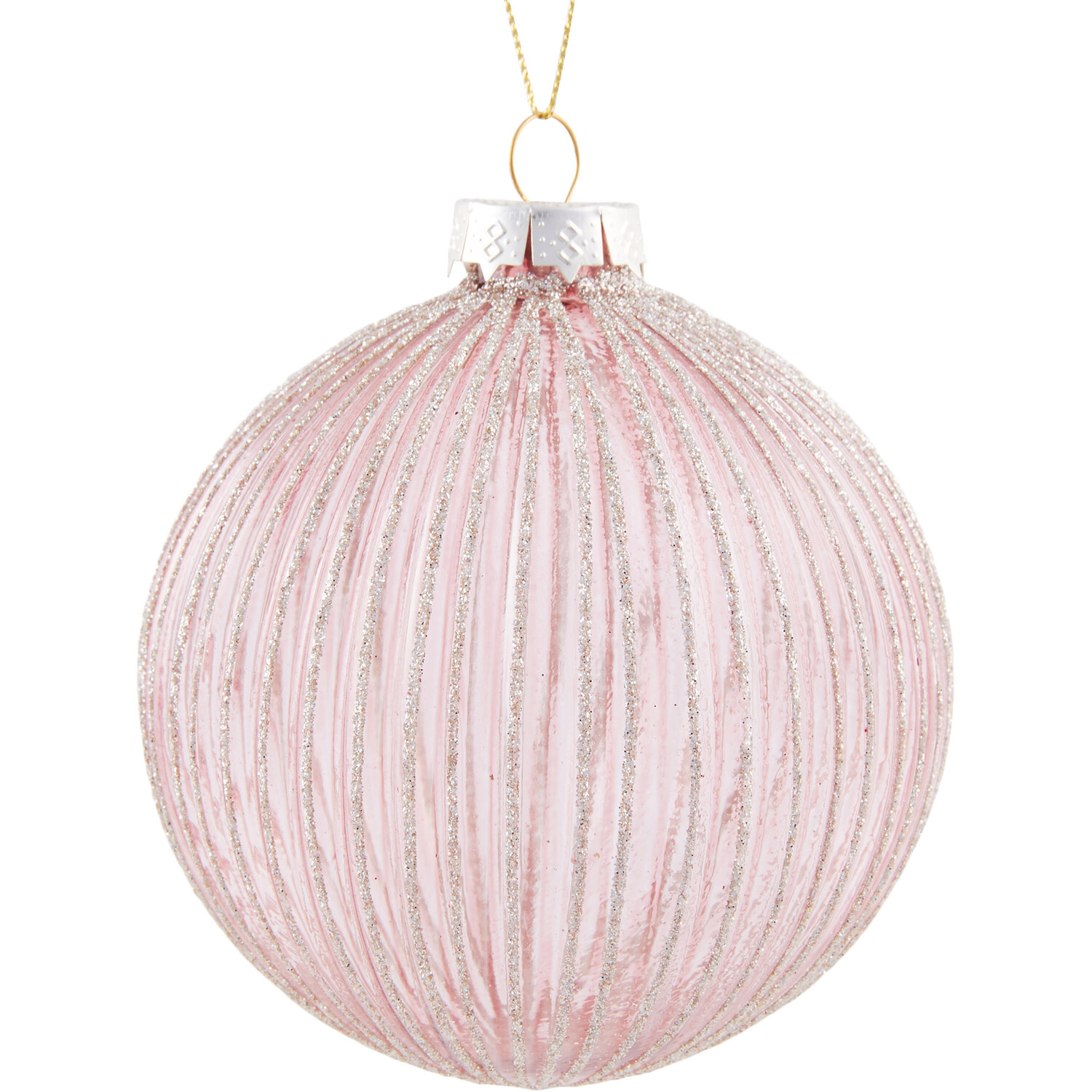 Clear Glass Bauble Plum - Plum Image