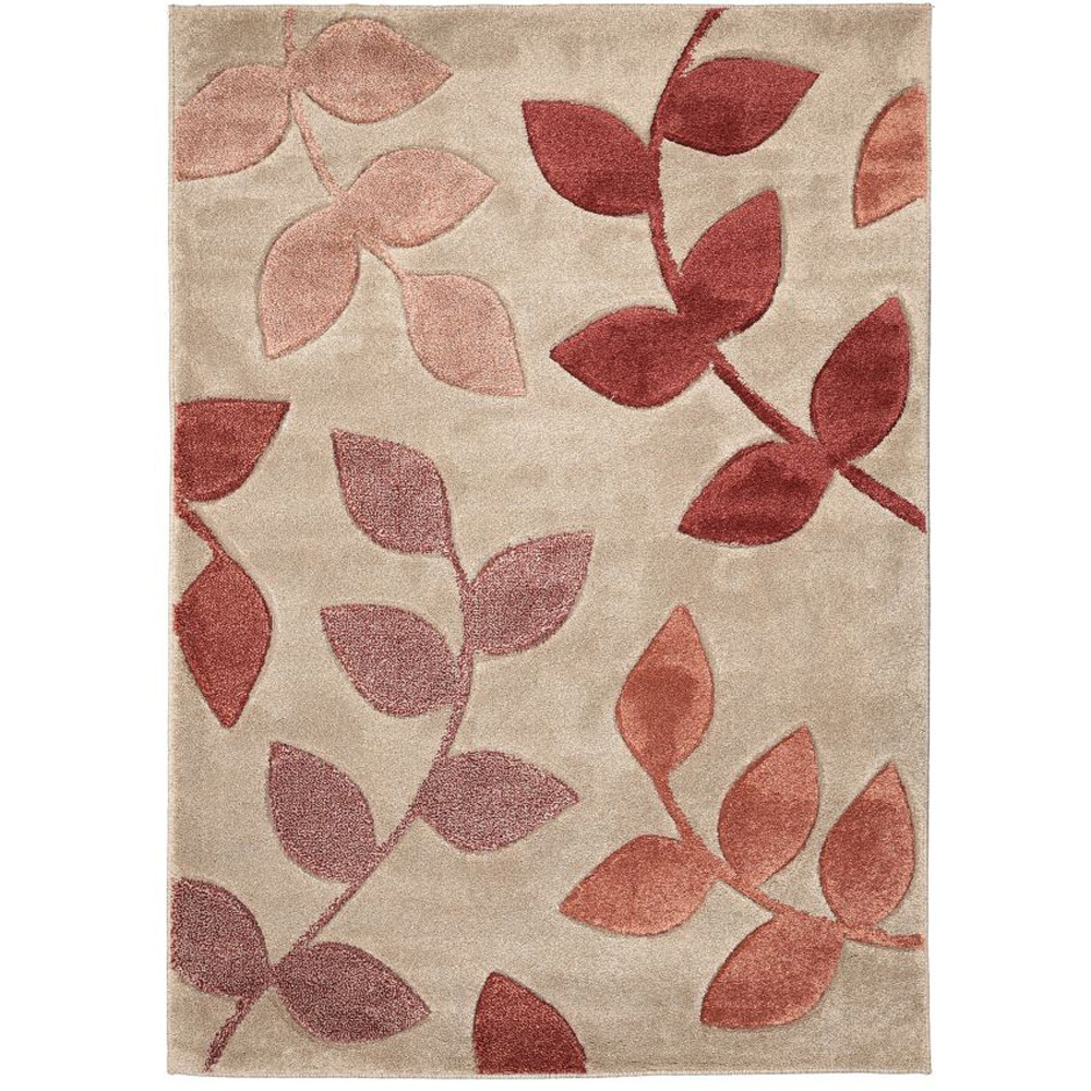 Homemaker Newport Terracotta Leaf Rug 120 x 170cm Image 2