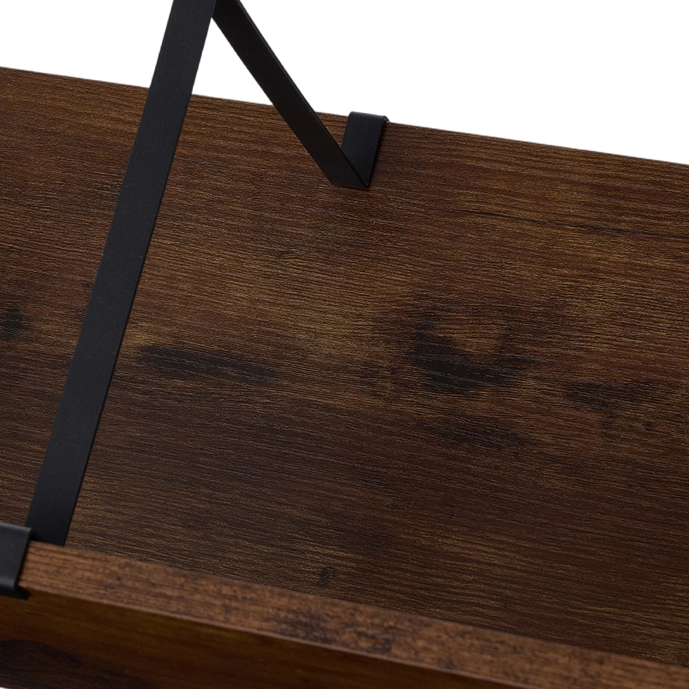 Living and Home Brown Modern Open Record Display Holder Image 5