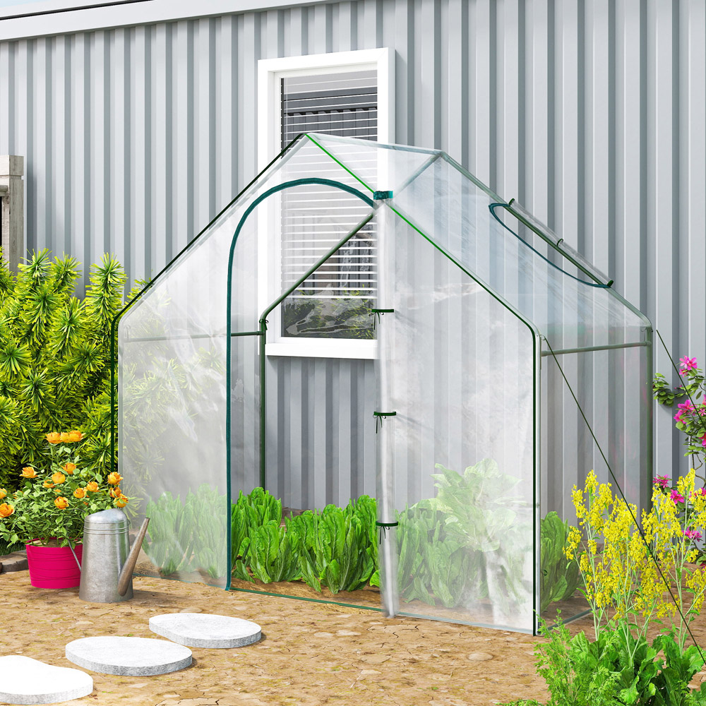 Outsunny Clear 5.9 x 3.4ft Walk In Greenhouse Image 4