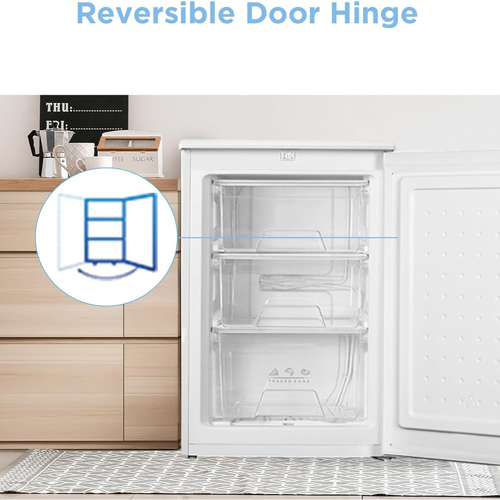 Comfee White 87L Under Counter Fridge Freezer Image 3