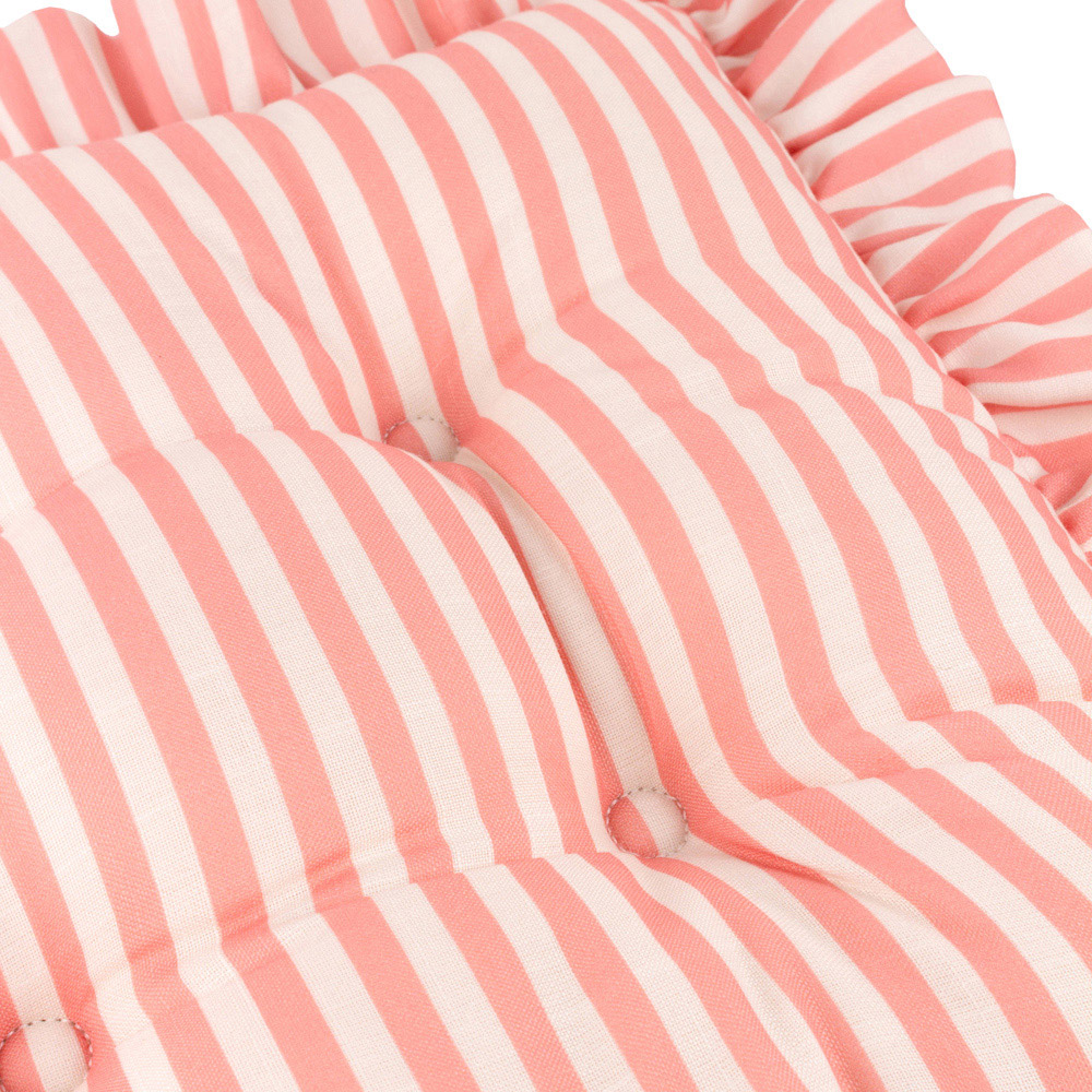 Wylder Millie Pink Ruffle Seat Pad 40 x 40cm 2 Pack Image 5