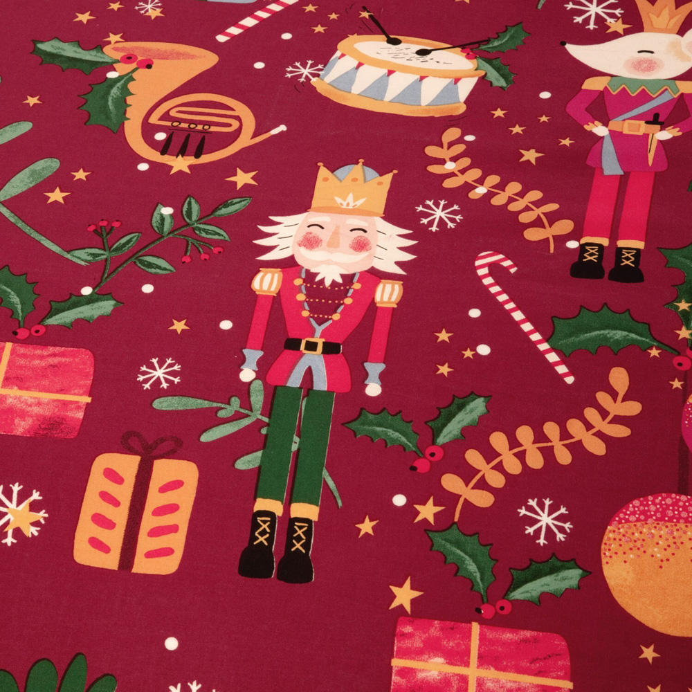 Christmas Nutcracker Duvet Set Red King Image 5