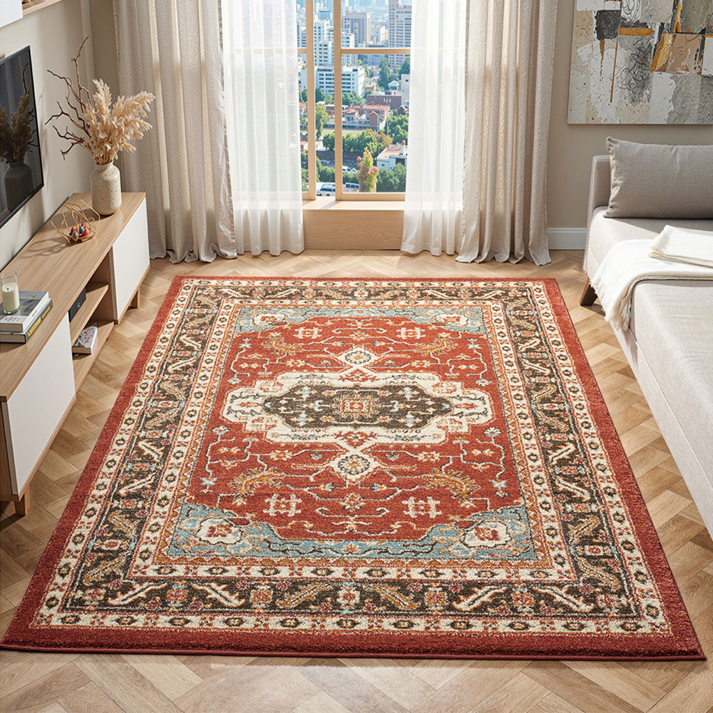 Portland HMC 5570 Red Cashmere Rug 120 x 170cm Image 1