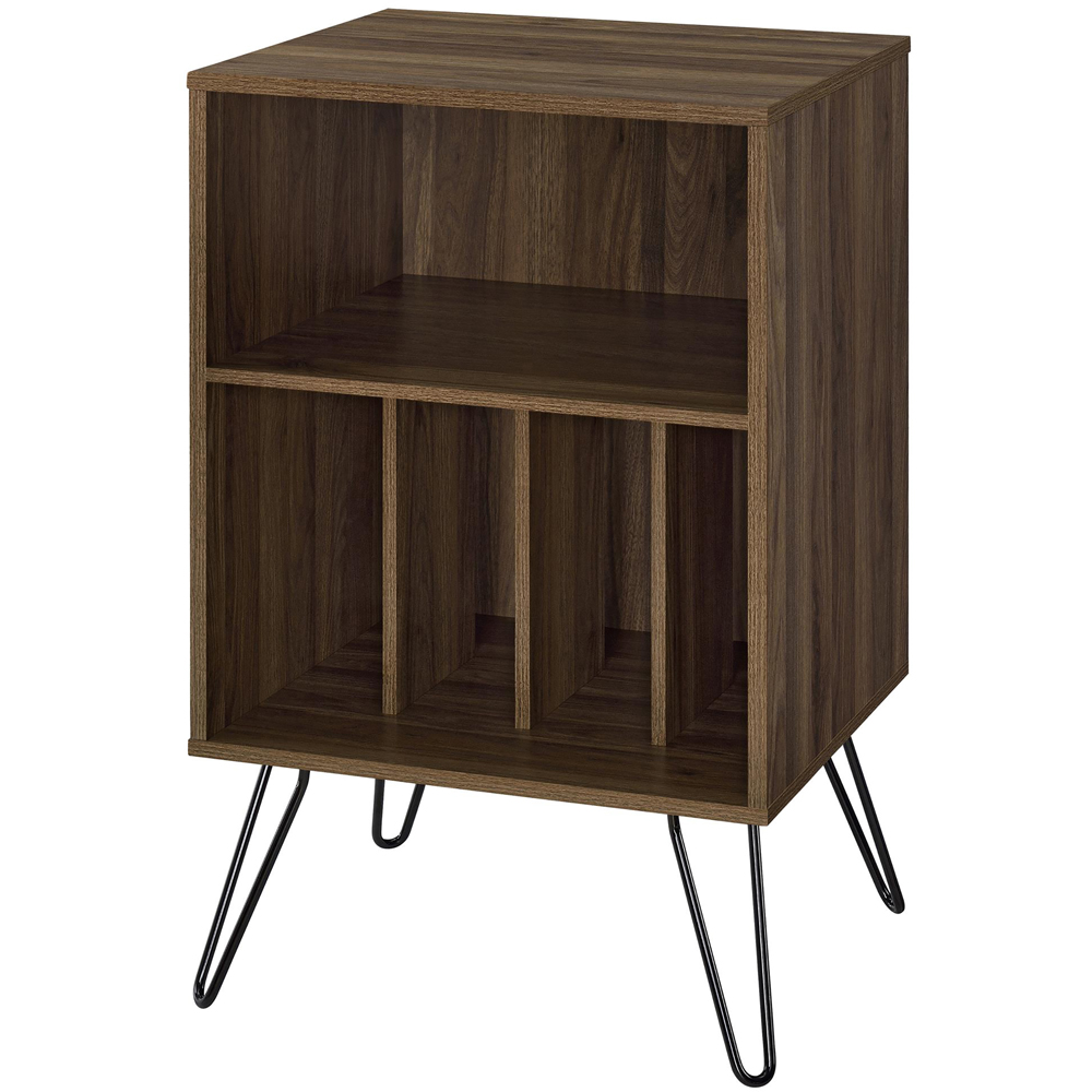 Novogratz 5 Shelf Walnut Harmony Turntable Stand Image 2