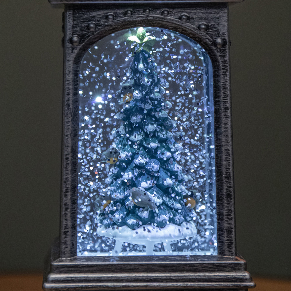 Samuel Alexander White LED Robins on Christmas Tree Silver Water Spinner 21cm Image 6
