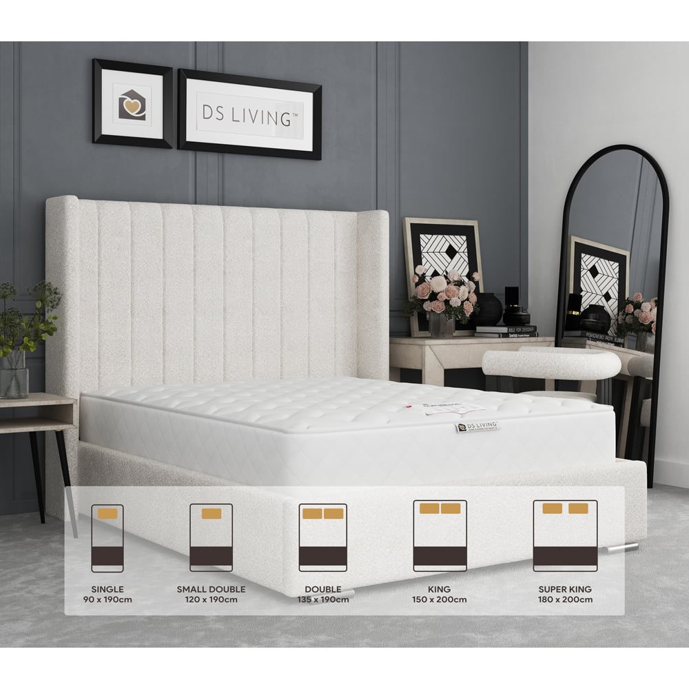 DS Living Glacier Bliss Super King Size Gel Enhanced Bonnell Spring Mattress Image 8