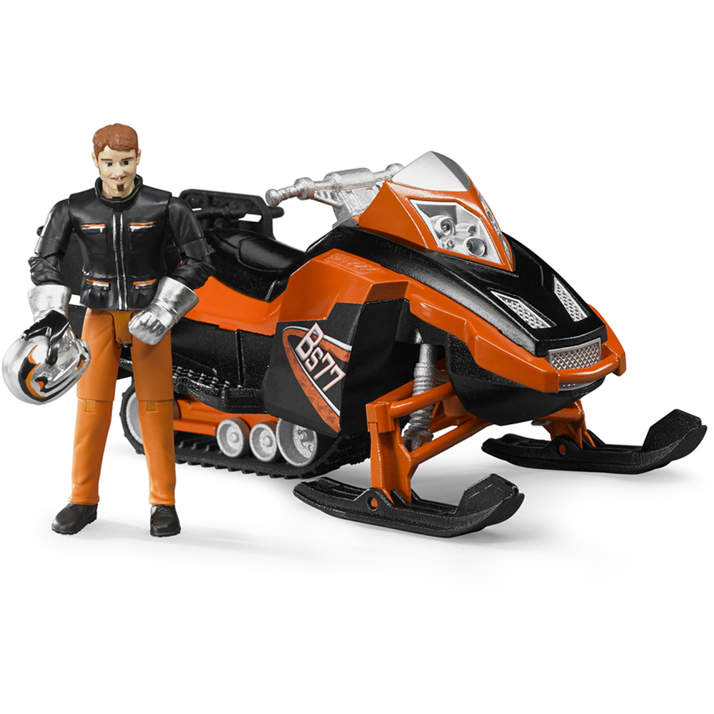 Bruder Kids Snowmobil with Driver and Accessories Playset Model Image 4