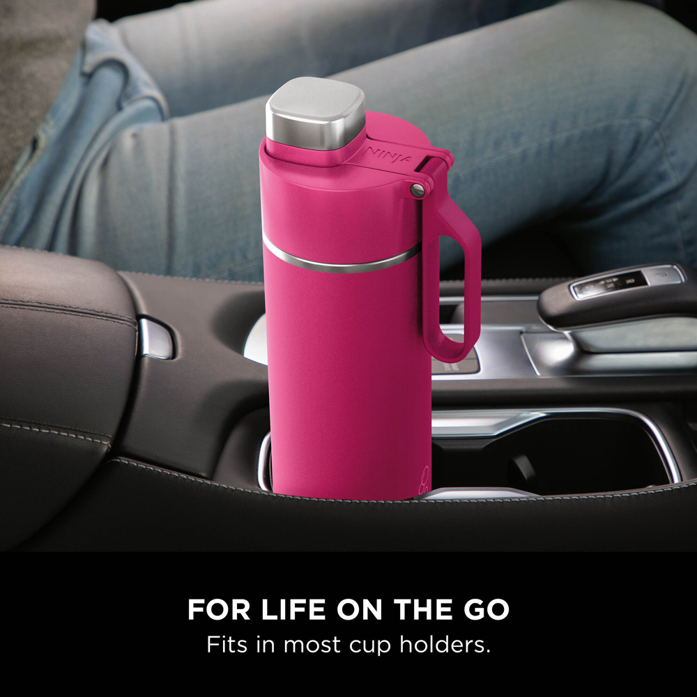 Ninja Thirsti Hot Pink Travel Bottle 700ml Image 3